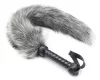 Whip for Caress – érzéki korbács, 45 cm szürke