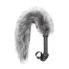 Whip for Caress – érzéki korbács, 45 cm szürke
