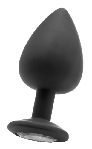 Plug Diamond Extra Large – prémium fekete plug 8 x 4,4 cm