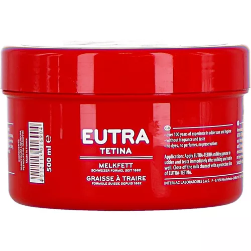 Eutra Tetina – prémium tejgondozó zsíros kenőcs 500 mL