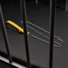 Bőr fogantyús póráz – 1m sárga, stílusos és prémium