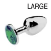 Bijou Plug Green – elegáns zöld anális kényeztető 8 x 4 cm