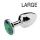 Bijou Plug Green – elegáns zöld anális kényeztető 8 x 4 cm
