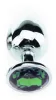 Bijou Plug Green – elegáns zöld anális kényeztető 8 x 4 cm