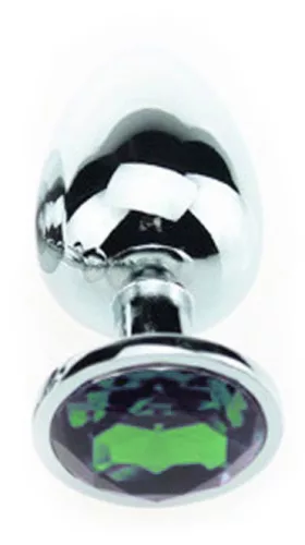 Bijou Plug Green – elegáns zöld anális kényeztető 8 x 4 cm