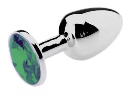 Bijou Plug Green – elegáns zöld anális kényeztető 8 x 4 cm