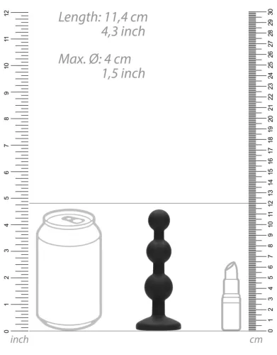 Bijou Beaded – ékszerhatású anális plug 9,5 x 2,5 cm