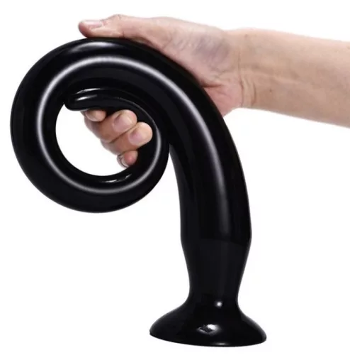 Dildo Tail Flex S – rugalmas, prémium fekete dildó