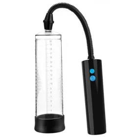   Vackus Péniszpumpa 3 nyomásszint, USB újratölthető 20 cm átlátszó szilikon hüvellyel