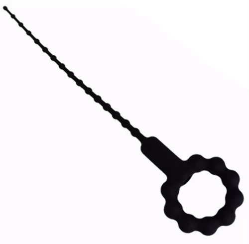 Vibráló húgycsőpálca O-gyűrűvel – 17,5 cm, 3-8 mm átmérő