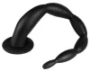 XL hosszú fekete gyöngyös dildo - érzékiség prémium minőségben