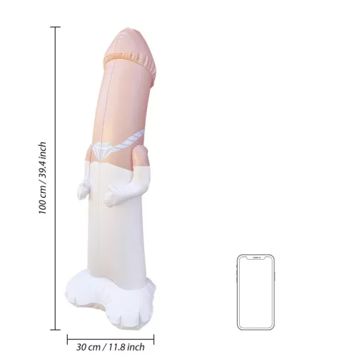 Inflatable Bride Bop Bag felpuffantható figura hús színű