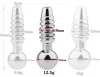 Prémium péniszdugó csavarral – 9 mm átmérőjű 2,5 cm hosszú