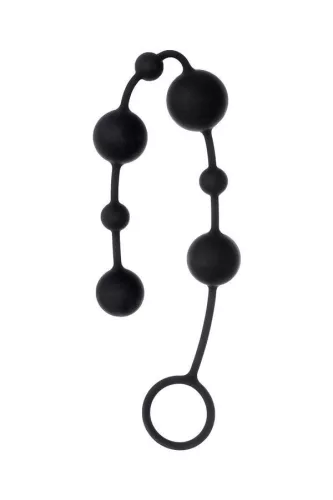 Toyfa A-toys Coron análgyöngy szilikon fekete 35,9 cm