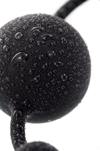 Toyfa A-toys Coron análgyöngy szilikon fekete 35,9 cm