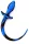 Prémium szilikon kutyafark dugó - fekete-kék 7,5 x 3,1 cm
