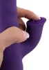 Vibrátor rövidülő és forgó funkcióval 24,7 cm piros