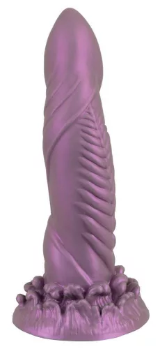 Beasty Cocks Dildó Szívókorongos, Texturált 21 cm Fémes színű