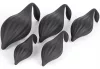Bulby – prémium szilikon anális dugó L, 17x8 cm, fekete