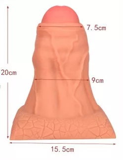 Plug Overdick L – prémium intim kényeztető 17x11 cm