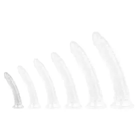 Átlátszó dildó – 15 cm hosszú, prémium szilikon