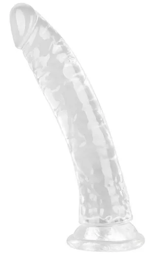Átlátszó dildó – 15 cm hosszú, prémium szilikon