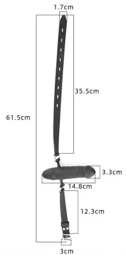 Dildo Gag – 10 cm-es orális játék a felfedezéshez