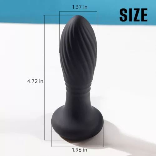 Fekete anál dildó világítással
