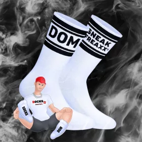   DOM SneakFreaxx – prémium fehér zoknik érzéki stílusban