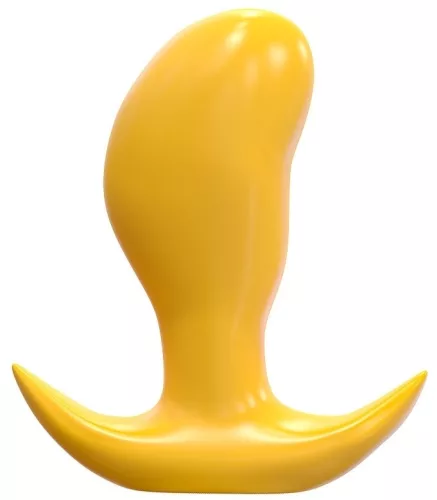Frijo Plug L – prémium, sárga anal plug 15 x 7 cm