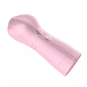   Vibráló és világító maszturbációs pohár USB rózsaszín 7+7 funkcióval beszélő módban