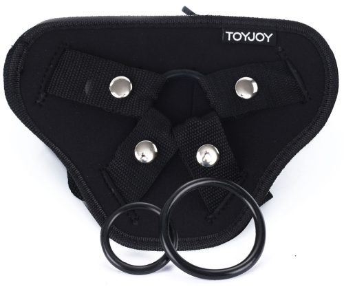 Strap-On Deluxe – prémium fekete dildós heveder پن