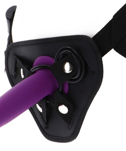 Strap-On Deluxe – prémium fekete dildós heveder پن