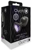 Bijou Heart Gem M – prémium análgyöngy, fekete-lila 7 x 3.3 cm