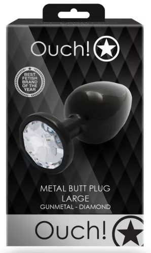 Bijou anal – átlátszó ékköves anális izgató 8x4 cm