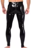 Xrub latex nadrág - fekete-sárga, elöl-hátul cipzárral