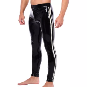   Xrub – latex nadrág elöl/hátul zipzárral, fekete-fehér