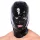 Xrub - fekete latex fejfedő cipzárral