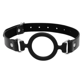 Silicone Ring Gag – prémium szilikon ring gag 40mm fekete