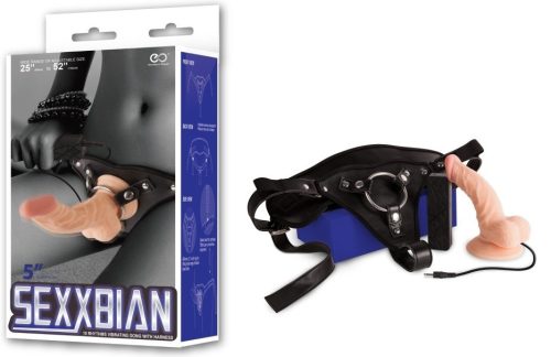 Sexxbian Maya – vibráló öv dildo, érzéki felfedezéshez