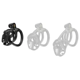 Bouh - prémium fekete férfi zárkózó ketrec S 6 x 3.4 cm
