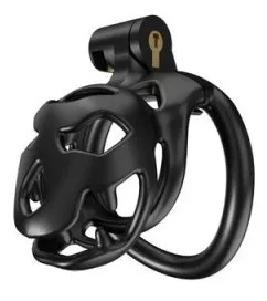 Bouh - prémium fekete férfi zárkózó ketrec S 6 x 3.4 cm