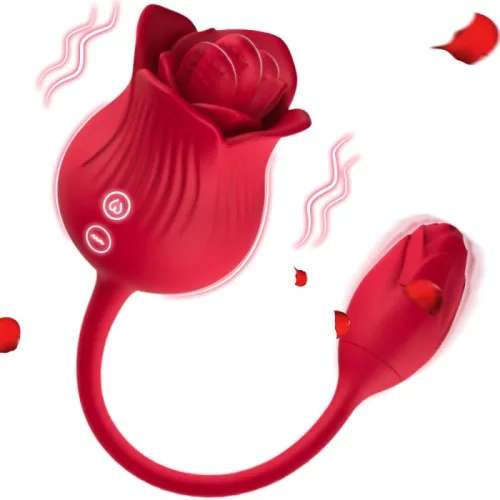 Szexjáték Kettős stimuláció, 10 mód, USB-töltés 6 cm fekete szilikon