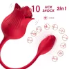 Szexjáték Kettős stimuláció, 10 mód, USB-töltés 6 cm fekete szilikon
