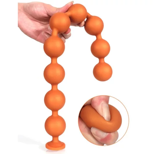 Nocty Balls M – prémium anális golyók narancsszínben