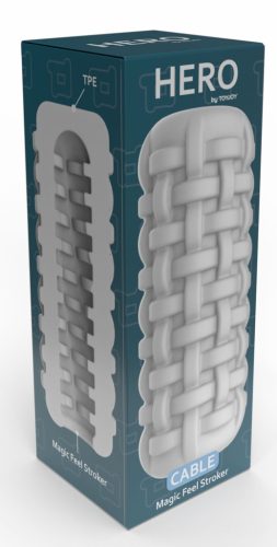 Hero – Premium-Masturbator mit weißem Kabel