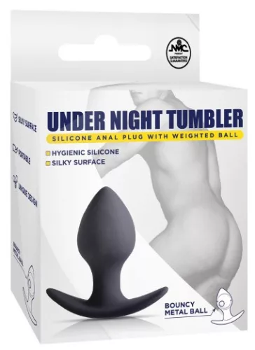 Éjszakai hatású 8 cm-es anális plug - prémium élvezet
