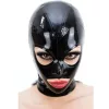 Fekete Texie latex maszk - stílusos védelem és titokzatos megjelenés