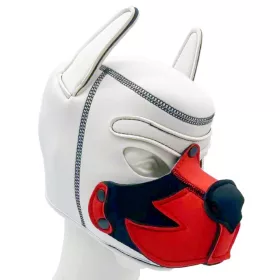 Puppy Fox – fehér-piros neopréna kapucni