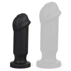 Dicky S – prémium fekete anális dugó 14 x 4,5 cm